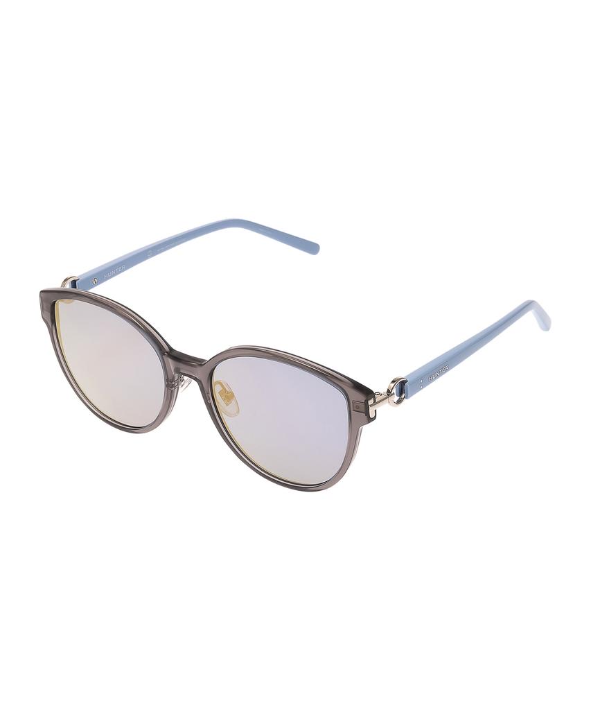 Heonteoaiweeo [Woman] Front And Temple Jewelry Connect Sunglasses - Blue Htb14