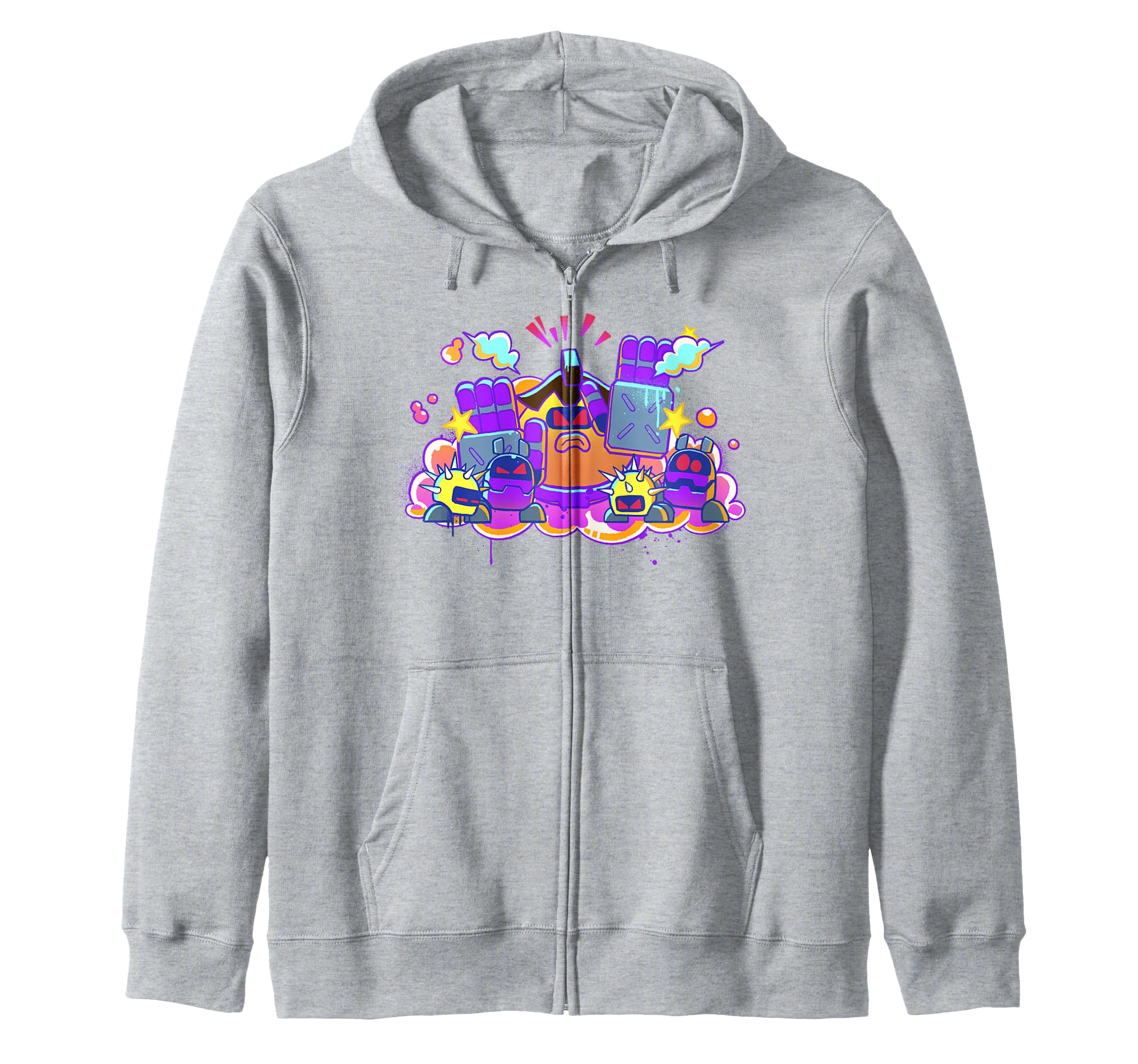 Astrobot Captin Astro Bad Bots Graffiti Style Art Zip Hoodie