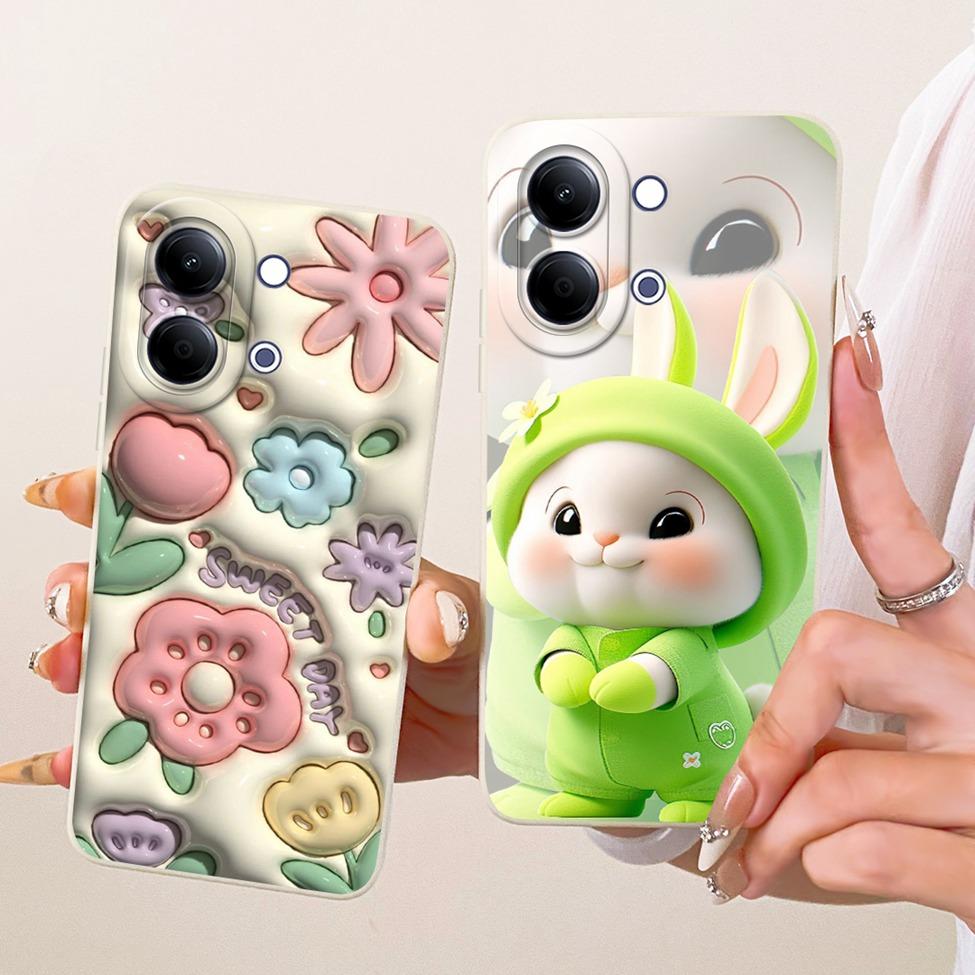 For Vivo Y05 Case Cover Luxury Fashion Cute Cartoon Funny Painted Silicone Funda For VivoY05 Casing