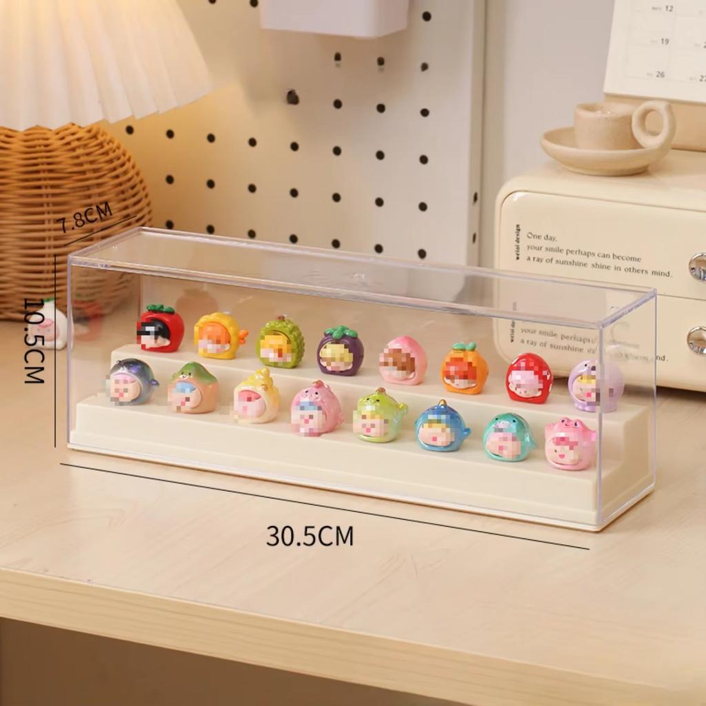 Dustproof Transparent Acrylic Display Box for Miniature Figurines and Decorative Items