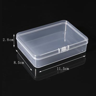 11.5 Rectangular Transparent Box Storage Box Jewelry Pp Plastic Storage Box Diy Nail Art Hardware Packaging Box