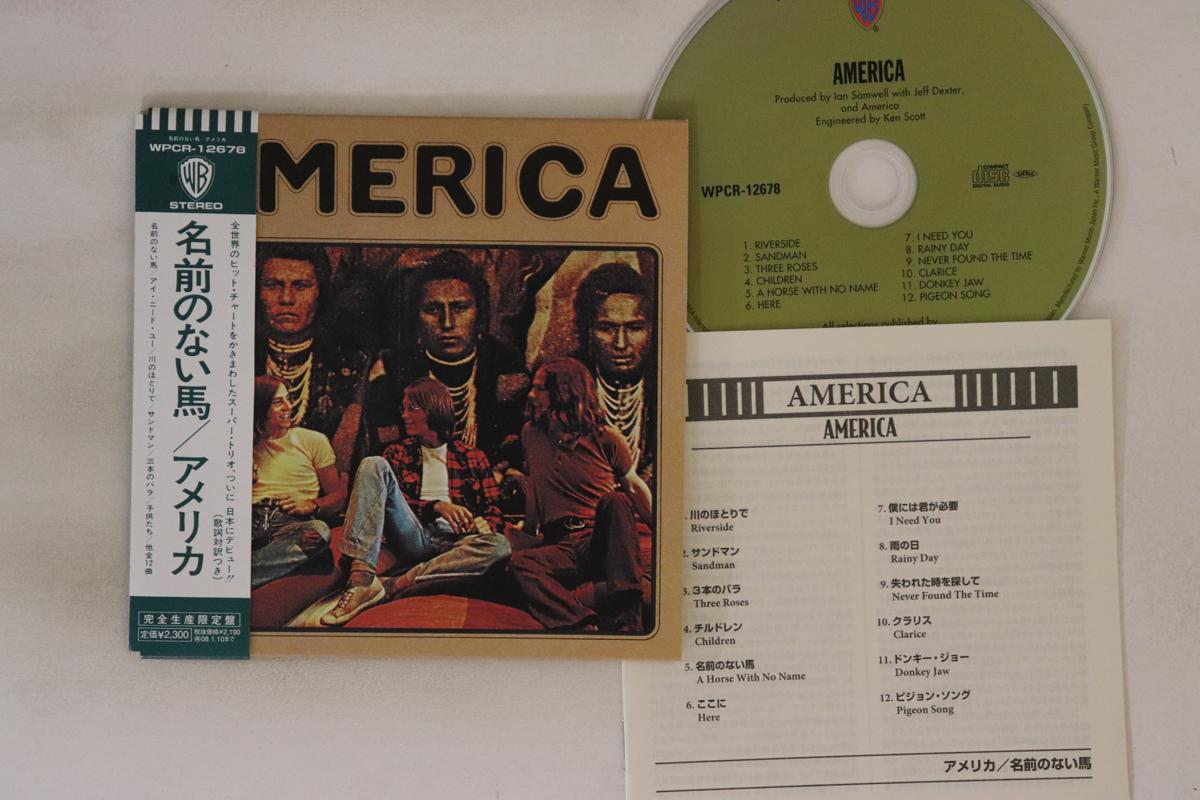 

CD АМЕРИКА - America WPCR12678 Warner Bros. Re 2010 Япония Оби Рок Б/У