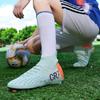 Pantofi de Fotbal Respirabili cu Glezna Înaltă pentru Antrenament și Meciuri Culoare Colaborativă CR7 Blocuri de Culoare Plasă Pantofi de Fotbal pentru Tineri Confortabili...