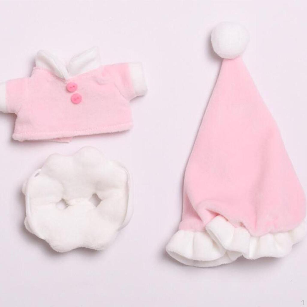 3 Pack Doll Set for Kids DIY Accessories 17cm Dolls