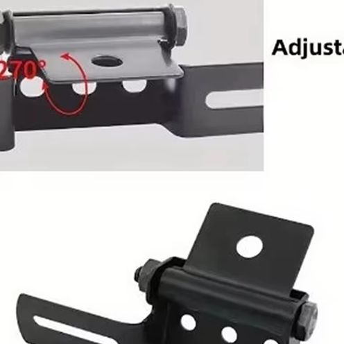 Adjustable Motorcycle License Plate Mount Holder Universal Folding License Plate Tail Light Bracket Replacement Part Accessories