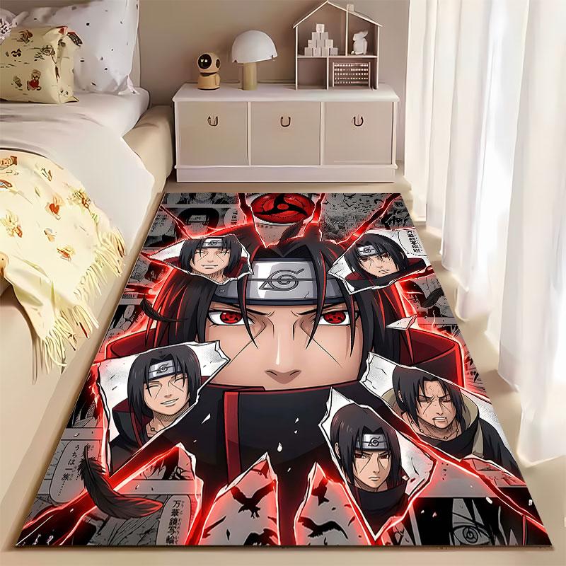 Anime Ninja Theme Pattern Carpet Suitable As a Non-slip Mat for the Living Room or Bedroom Sofa