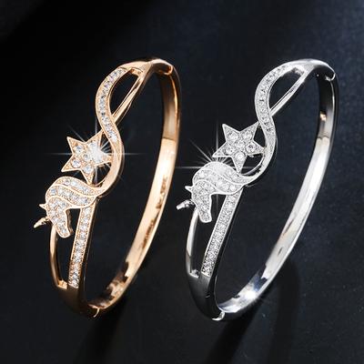 New Fashion Creative Unicorn Star Personality Design Cute Daily Versatile Glossy Bracelet for Girlfriend