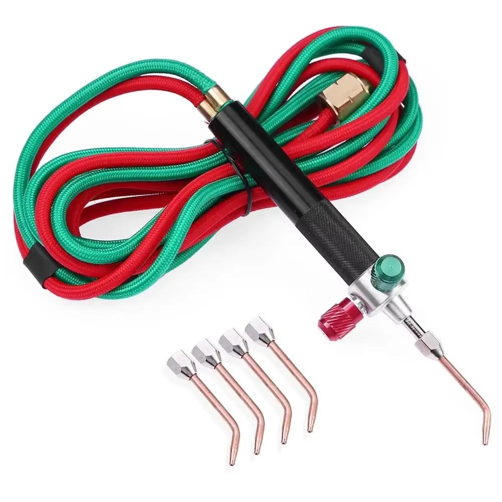 

Мини кислородная сварочная горелка Инструмент из нержавеющей стали Маленькая газовая сварочная горелка Сварочный комплект Кислородно-ацетиленовая горелка