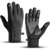 Winter Warm Outdoor Riding Bike Fishing Polar Fleece Gloves Exposed Two-Finger Touch Screen Non-Slip Waterproof Cycling Glove
