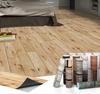 1roll 20x300cm Wood Grain Floor Stickers PVC Self-Adhesive Thickened Waterproof Wall Stickers, for Living Room Office Home Decor