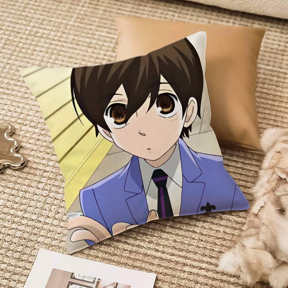 Ouran High School Host Club Pillow Case Sofa And Living Room Decorative Cushion Covers Dust-proof And Mite-proof Invisible Zippe