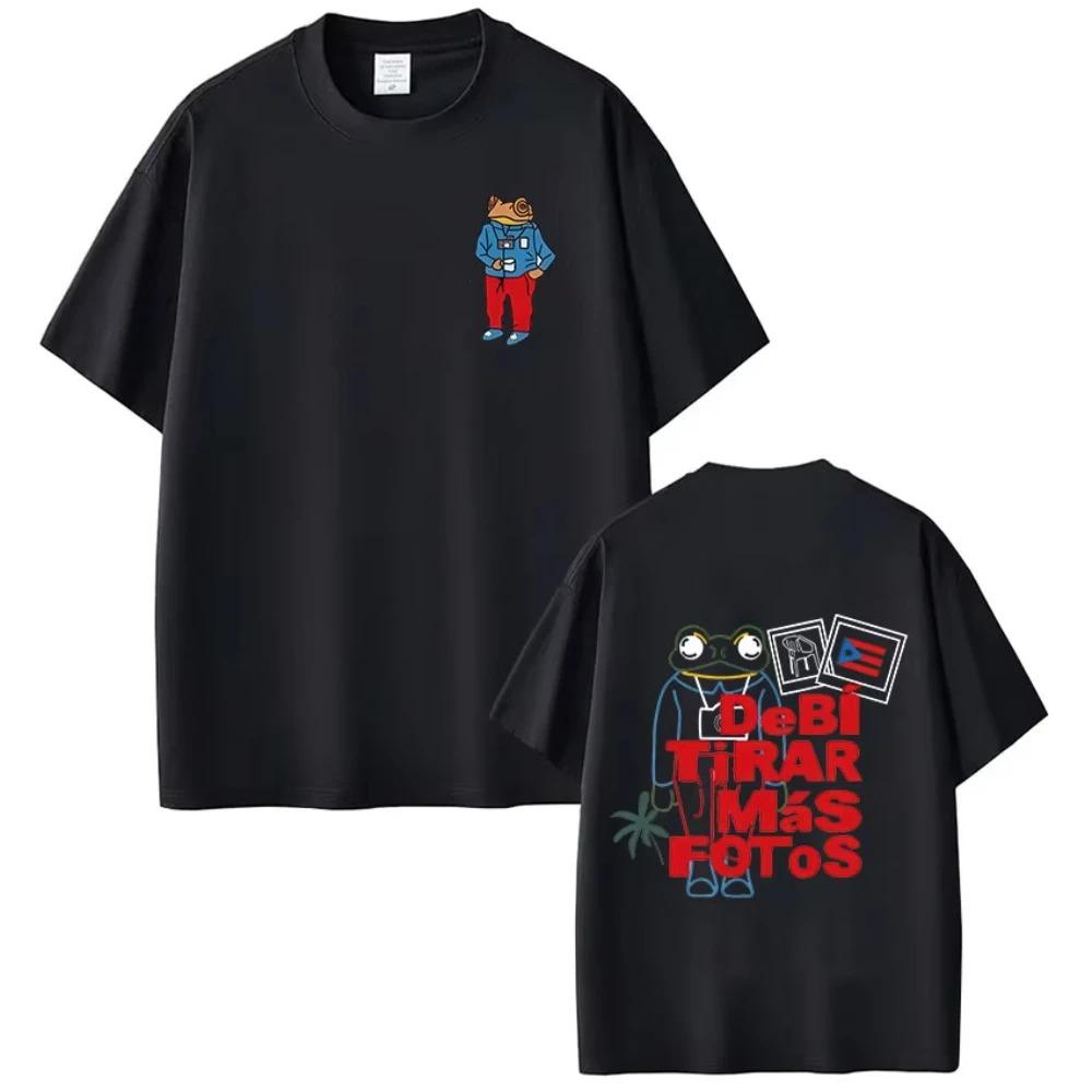 Bad Bunny Tour Debi Tirar Mas Fotos DTMF TShirt Oversized Mens Womens Summer ONeck Hip Hop Pop Music Streetwear Clothing