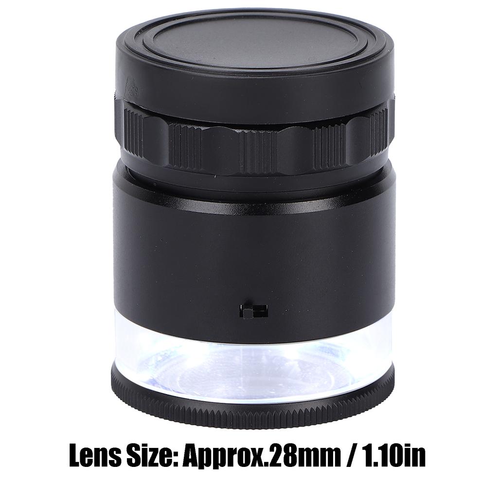 10X Loupe Measuring Magnifier 6LED Illuminated Jewelry Magnifying Glass USB Charging Magnifier