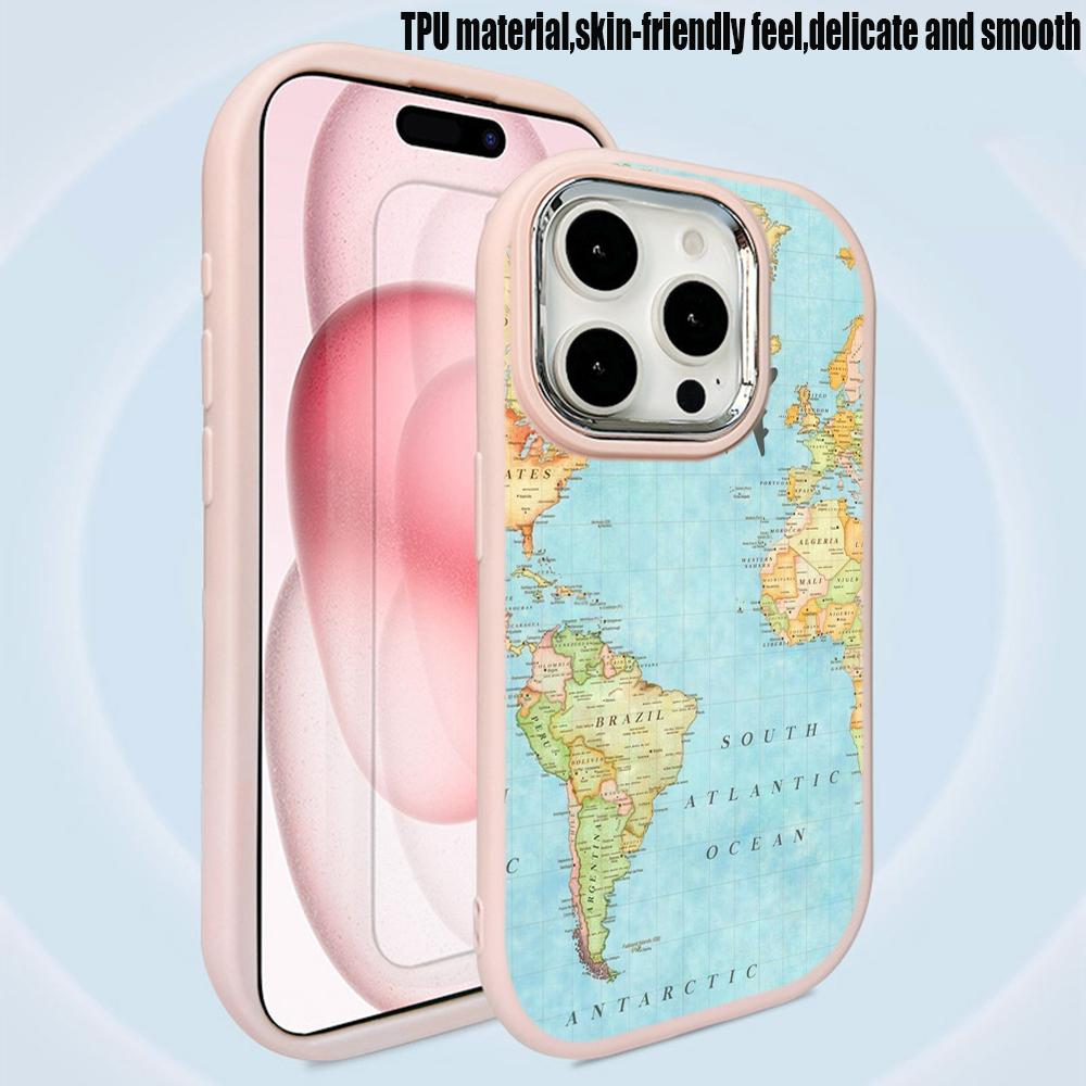 Мягкая задняя крышка N90 Maps art design для Samsung S23 Plus S24 Ultra A54 A14 iPhone 16 — фото 5