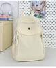 Schoolbag Korean Version Lightweight Backpack Simple Pleated Commuter Backpack Women's 1011 New Large-capacity Casual Student Schoolbag