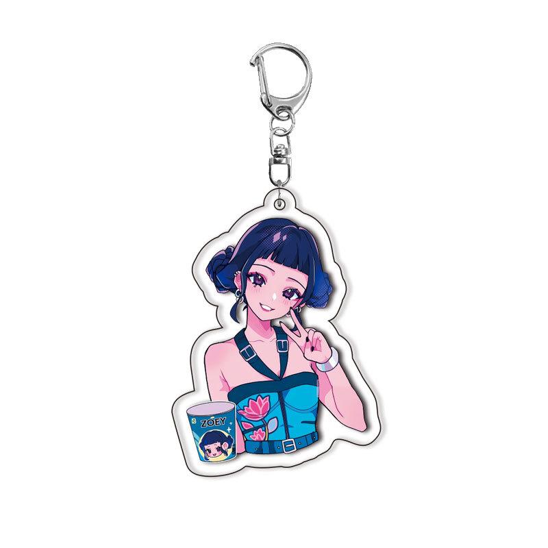 Magic Girl Acrylic Double-Sided Key Ring Anime Character Backpack Charm Cosplay Accessories Dropshipping Beautiful Design