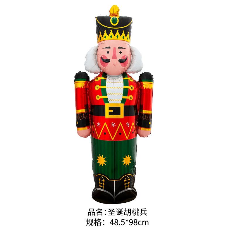 Christmas Balloons Special-Shaped Aluminum Film Balloons Santa Claus Merry Christmas Arrangements Christmas Eve Decorations