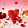 1/2Pcs 2026 Heart Joint Miniature Figurine Doll Happy Valentine's Day Decor Creative Love Gift for Home Party Decoration