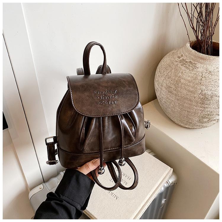 2025 Damen Retro Rucksack in Unifarbe - Vielseitiges, Exquisites Reiseaccessoire für Herbst und Winter