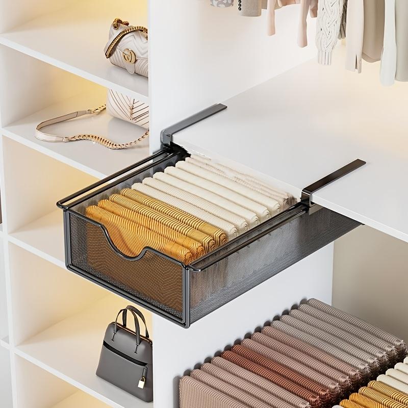 Clothing and Sock Organizer Box Pull-Out Storage Cabinet Layered Storage