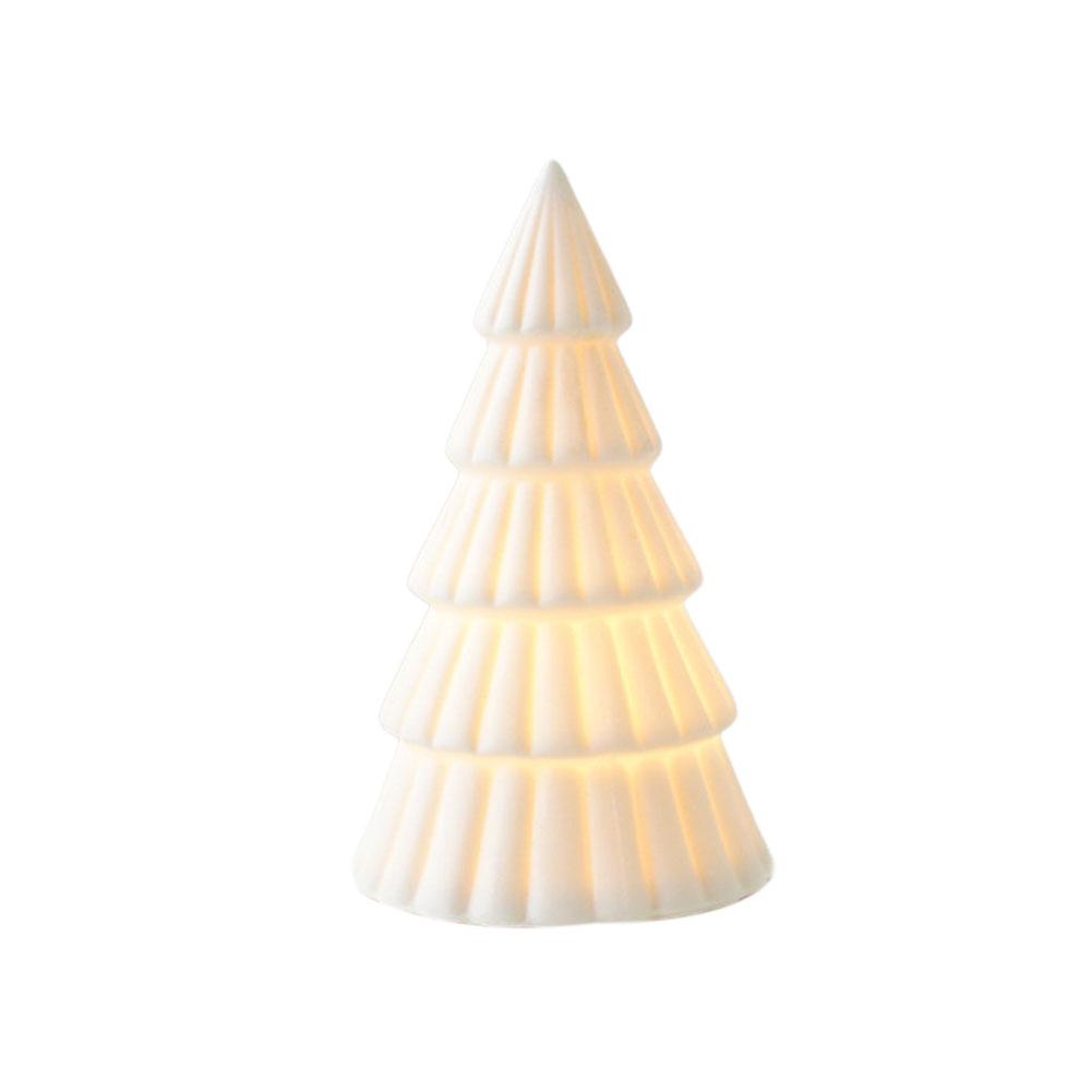 NEW Christmas Ceramic House Desktop Decoration Glowing Christmas Snowhouse Snowman Christmas Tree Decoration Ornament