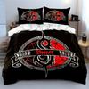 Christmas Gingerbread Pattern Bedding Duvet Cover Set Duvet Cover Pillowcases  (1*Duvet Cover 2*Pillowcases, without duvet insert)