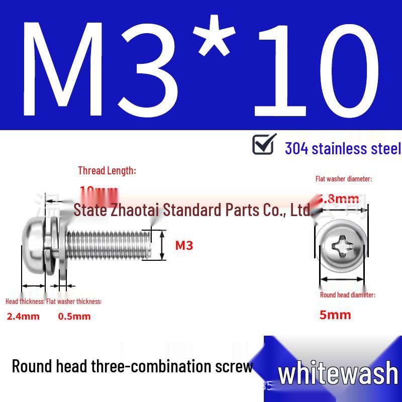 304 Stainless Steel Small Pan Head Phillips Screw