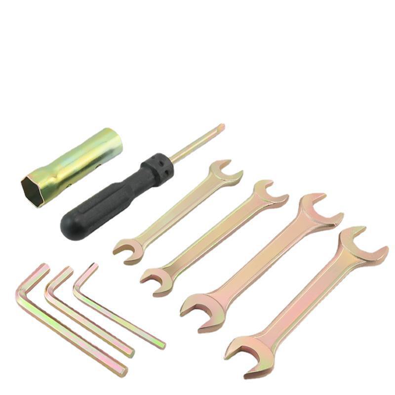 Motorcycle Tools Set: Pliers, Wrench, Spark Plug Socket, Screwdriver