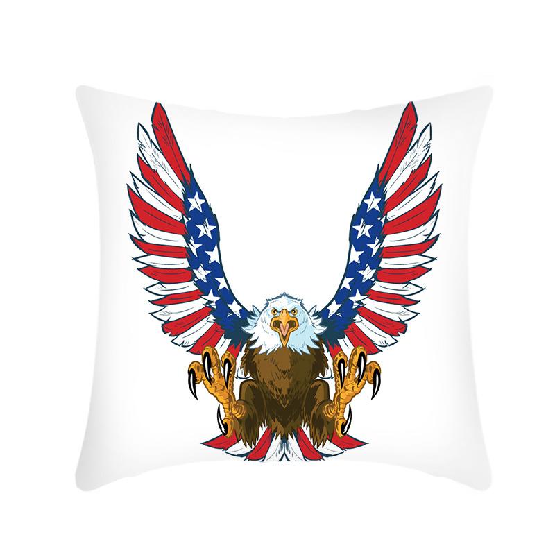 New Style Pillow Statue of Liberty Bald Eagle Printed Plush Sofa Pillow