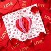 3D Popup Valentine's Day Card for Unique Party Celebration Handmade Greeting Card with Envelope Elegant Birthday Gift