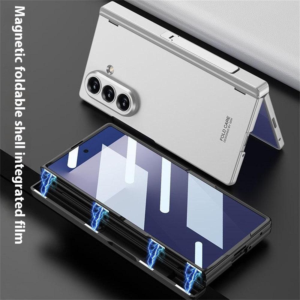 GKK For Samsung Galaxy Z Fold7 5G Case with Kickstand PC+Tempered Glass Phone Cover