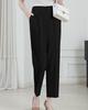 Sueeya Long Tapered Pants with Elastic Cropped and Stylish and Stylish Suit Pants for and Casual Commuting Women's Waist, Length, Slimming,