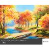 MISITU Jigsaw Puzzle Micro Piece 1000 Piece Puzzle Landscape Painting Nature Forest River Maple Gift Birthday Christmas Stylish Interior Autumn x 38