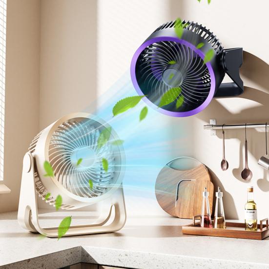 

Wall-Mounted Desktop Fan with 5 Speeds Low Noise Electric Fan Portable Air Circulation Fan for Home Office Bedroom білий