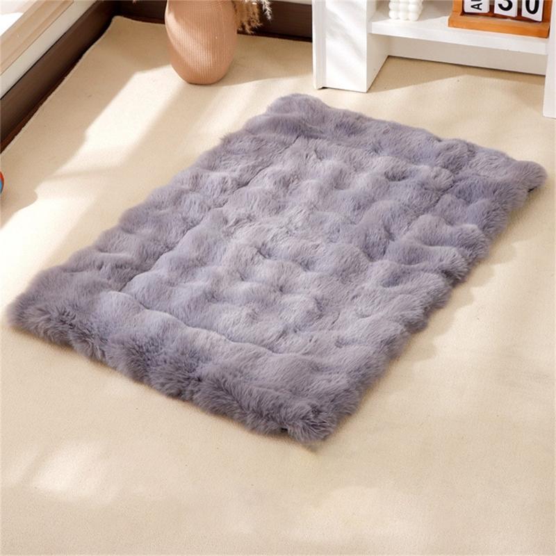 Heavy Duty Pet Cushion Cozy Winter Warm Plush   Washable Orthopedic Support Floor Pad Dogs