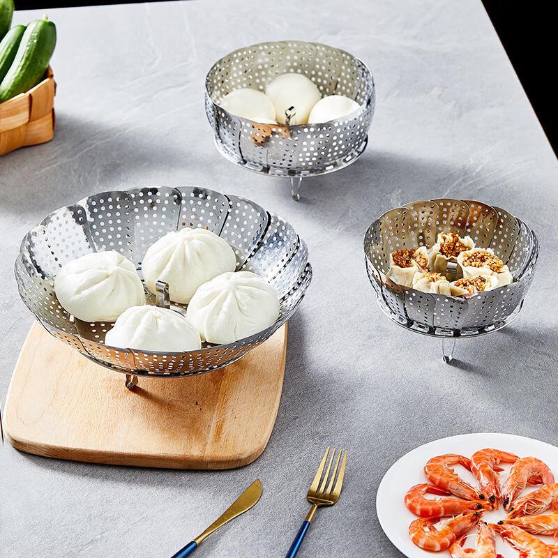 Homeglen Stainless Steel Telescopic Steamer Basket