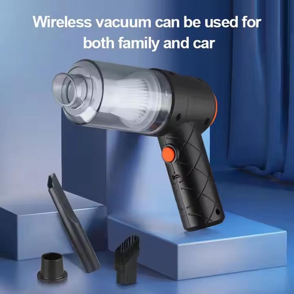 High-Power Wireless Car Vacuum Cleaner Handheld Wireless Car Center Console Vent Details Cleaning Tool USB Charging