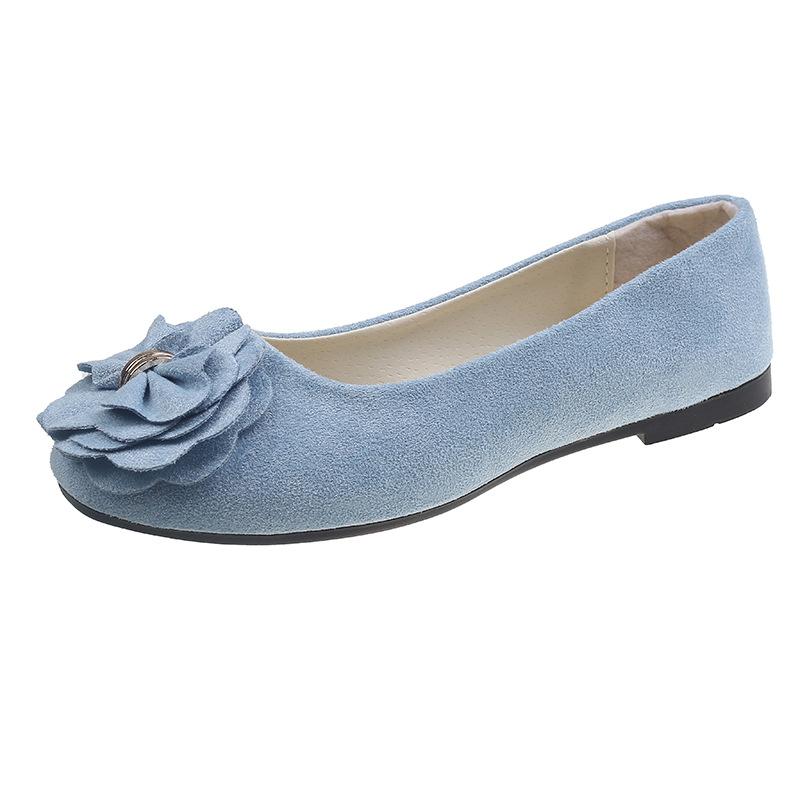 Fashion High Quality Women's Shoes Fashionable Flower Design Flat Shoes for Women Butterfly Knot Suede Single Shoes 43 Zapatos De Mujer