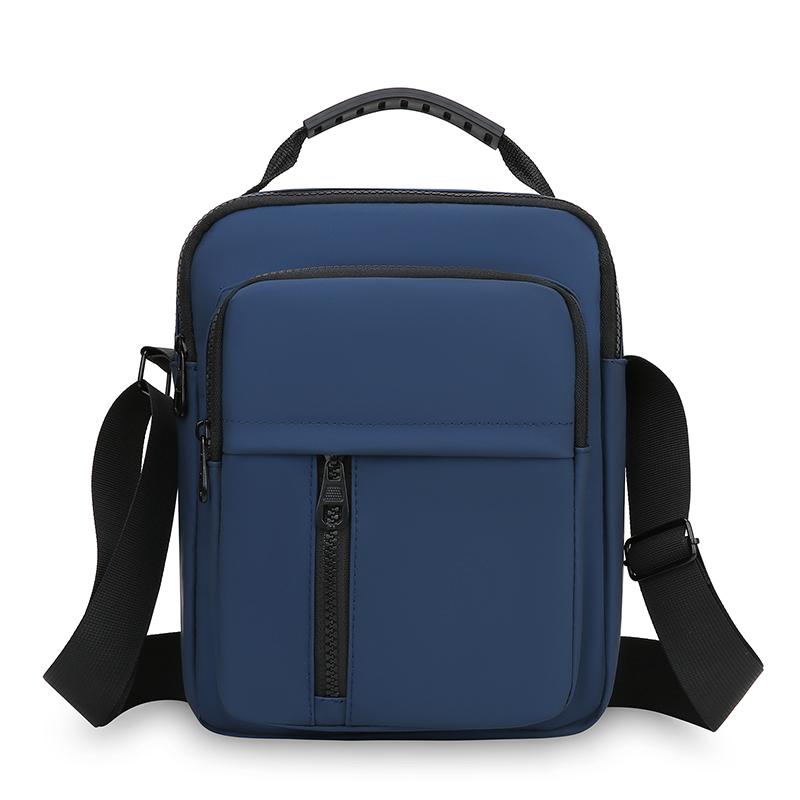 Pánská ležérní taška messenger - Malá crossbody taška Oxford s více kapsami na zip (Stylová a funkční mini peněženka)