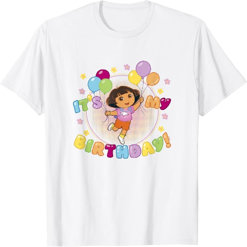 Dora l'Esploratrice È il Mio Compleanno! Maglietta Celebrazione Palloncini