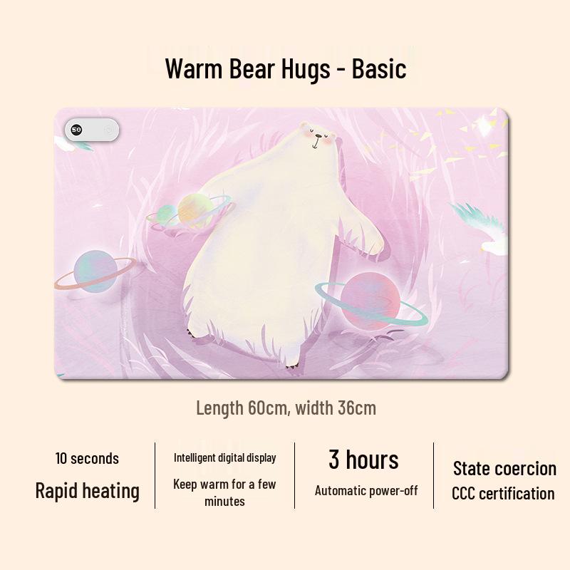 Hotson Electric Heated Desk Pad - Desktop Heater & Writing Mat with Warmth Function