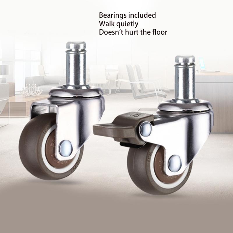 Universal Rubber Swivel Castor Widely Used for Office Floors Wood Hardwood Parquet Used for Furniture Easy To Clean