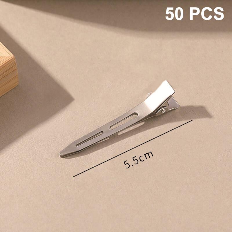 50Pcs Simple Versatile Alloy Hair Clips Headwear Hair Accessories Hair Root Fluffy Hairpins Seamless Bangs Clips