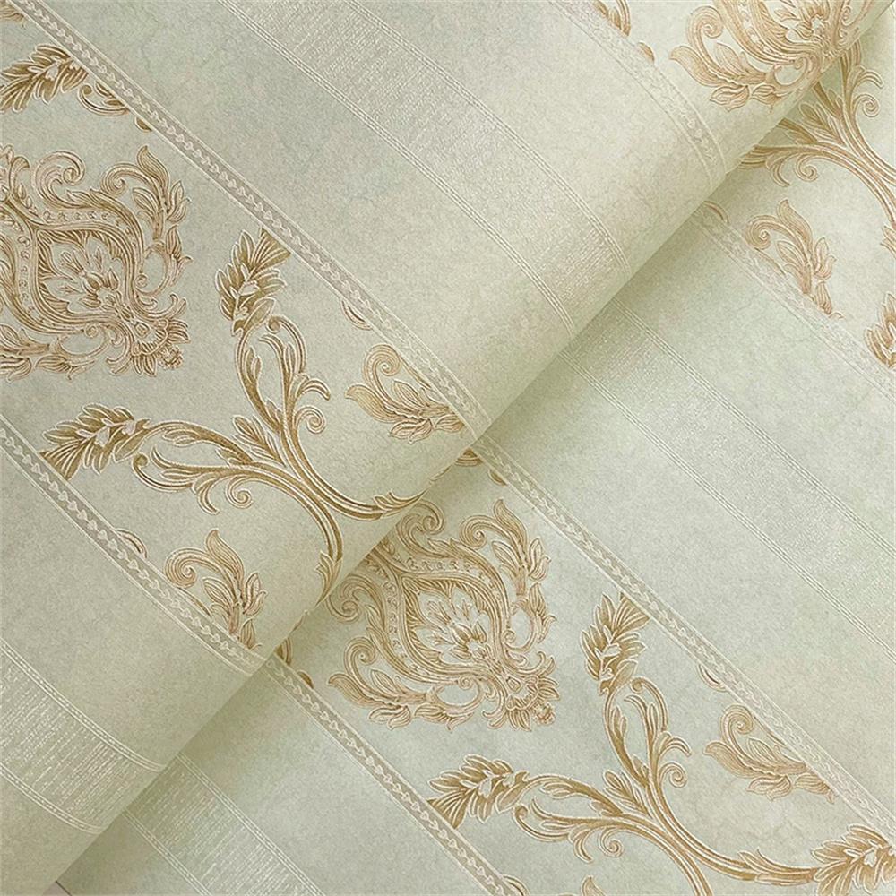 Tapet Damasc Embosat 3D Stil European Nețesut Dormitor Living Fundal TV Tapet cu Dungi