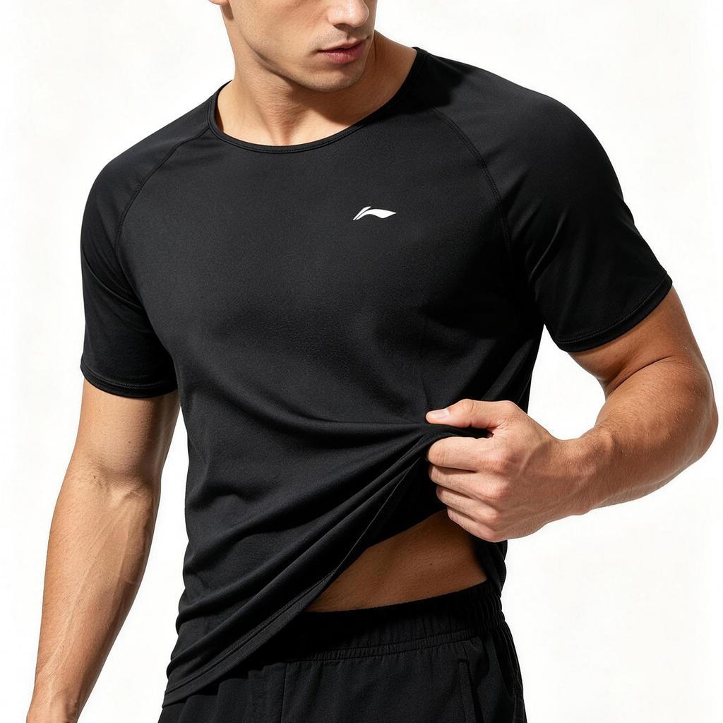 Li-Ning Summer Quick-Dry Cool Breathable Comfortable T-Shirt Men Tops MXMB_LCWY901
