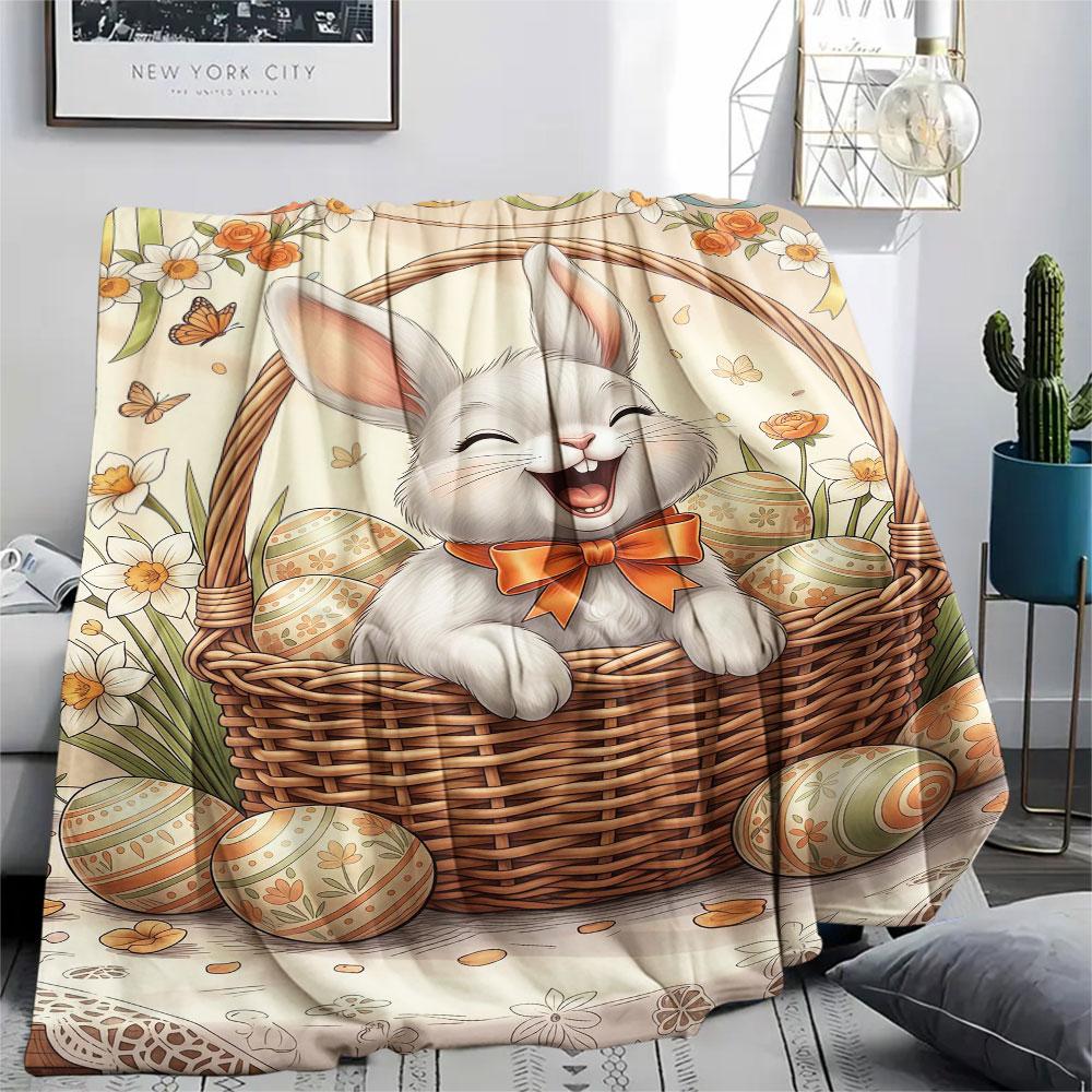 1Pc Basketsanimals Print Flannel Blanket, High Quality Comfortable for All Seasons, Home Decor, Warmth and Comfort, Perfect for Christmas Gifts