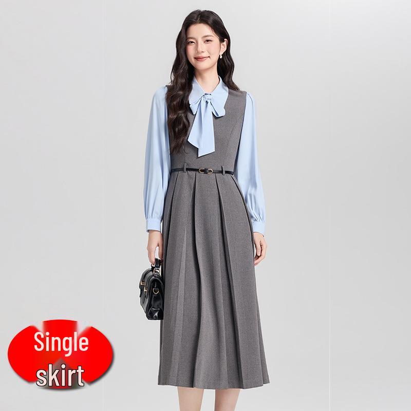 Women's Academy Style Petite Vest Dress for Formal Occasions and Teacher Interviews