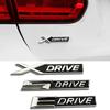 1PC Car 3D Metal Stickers and Decals E S X DRIVE XDRIVE SDRIVE EDRIVE for  X1 X3 X5 E70 X6 E71 E39 E46 E60 E87