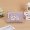 Waterproof Canvas Floral Large-Capacity Pencil & Makeup Bag