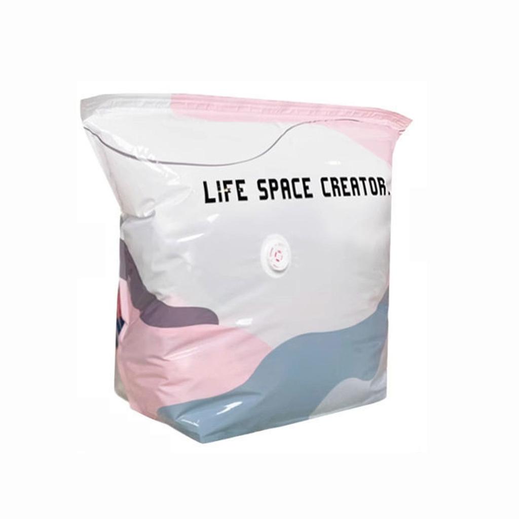 Vacuum Compression Storage Bag No Pump Required for Clothes Bedding and Quilt Organization Reusable Space Saving Bag for Home Travel